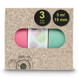 HAMA Хартиено тиксо за снимки, 1.5x500 см, различни мотиви, в комплекти от 3 бр