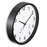 Стенен часовник "Malta", диаметър 25 см, тих, Термометър / Хигрометър