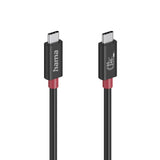 HAMA Кабел USB-C еMarker, USB 4 Gen 4, 80 Gbit/s, 1 м, 5 A, 240 W ,черен