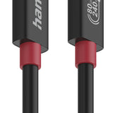 HAMA Кабел USB-C еMarker, USB 4 Gen 4, 80 Gbit/s, 1 м, 5 A, 240 W ,черен