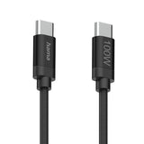 Hama Кабел за зареждане, "Fabric", USB-C - USB-C, 100 W, 1.5 m, Nylon, black