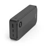 HAMA Външна батерия 20000 mAh, 3 изхода: 2 x USB-C, 1 x USB-A, черна