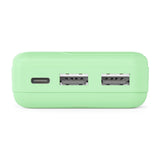 HAMA Външна батерия "Pocket 10", 10000 mAh, Изходи: 2x USB-A, зелена
