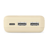 HAMA Външна батерия "Pocket 10", 10000 mAh, Изходи: 2x USB-A, бежов