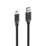 HAMA Кабел USB-A - USB-C, 2 м, черен