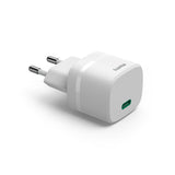 HAMA Зарядно устройство, 30 W, GaN, USB-C, PD/Qualcomm®, Zero Standby, бяло