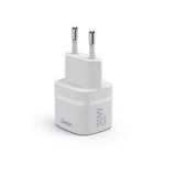 HAMA Зарядно устройство, 30 W, GaN, USB-C, PD/Qualcomm®, Zero Standby, бяло