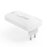 HAMA Бързо мини зарядно, 65W, 2x USB-C, 1x USB-A, PD, плоско, бяло