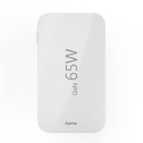 HAMA Бързо мини зарядно, 65W, 2x USB-C, 1x USB-A, PD, плоско, бяло