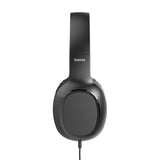 HAMA Слушалки с микрофон "Fun C", USB-C, водач за кабел от едната страна, черни