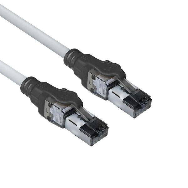 Мрежов пач кабел ACT S/FTP, CAT6a, RJ-45 - RJ-45, 1.5 m, Медни проводници, Сив