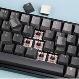 Геймърска Механична клавиатура Keychron K6 Aluminum 65% Gateron Blue Switch RGB LED Gateron Blue Switch ABS