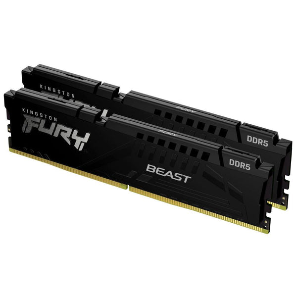 Памет Kingston FURY Beast Black 64GB(2x32GB) DDR5 5200MHz KF552C40BBK2-64, Разопакован