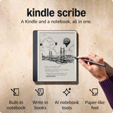 Amazon Kindle Scribe (2024) четец 32GB - 10.2" - с Premium Pen, тъмно сив
