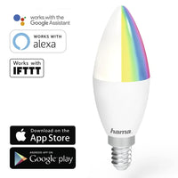 Димираща RGB крушка HAMA WiFi-LED, 4.5W, E14, 350 lm