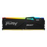 Памет Kingston FURY Beast Black RGB 64GB (2x32GB) DDR5 6000MHz CL30 KF560C30BBEAK2-64 - AMD Expo