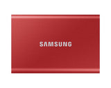 Външен SSD Samsung T7 Indigo Red SSD 500GB, USB-C, Червен