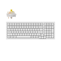 Геймърска Механична клавиатура Keychron K4 Pro White Hot-Swappable Full-Size K Pro Banana Switch White LED