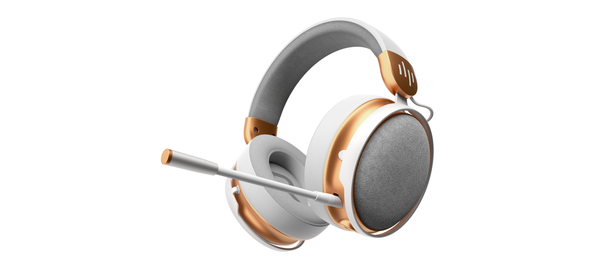 Геймърски безжични слушалки Dark Project Sono Wireless - White/Gold