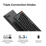 Безжична механичка клавиатура Keychron V6 Ultra 8K - Silk POM Switch Banana