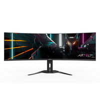 Гейминг монитор GIGABYTE AORUS CO49DQ 49" QD-OLED, DQHD (5120x1440), Curved 1800R, 144 Hz, 0.3ms, 10-bit