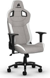 Геймърски стол Corsair T3 RUSH - Fabric Grey/White