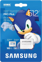 Карта памет Samsung SONIC PRO PLUS, microSDXC, UHS-I, 512GB, Адаптер