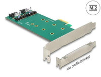 Карта Delock PCI Express x1 - 2 x internal M.2 Key B 110 mm, Low Profile Form Factor