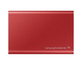 Външен SSD Samsung T7 Indigo Red SSD 500GB, USB-C, Червен