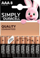 Алкална батерия LR03 AAA  8pk блистер SIMPLY MN2400   DURACELL