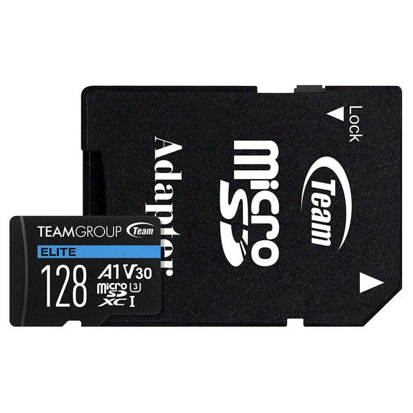 Карта памет Team Group A1 microSDXC 128GB, UHS-I Class 3, V30 + SD Адаптер