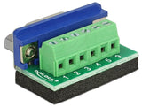 Адаптер Delock Terminal block към  D-Sub 9 pin женско