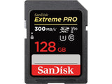 Карта памет SANDISK Extreme PRO SDXC, 128GB, UHS-II, До 300 MB/s