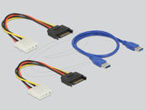Конвертор Delock Riser Card PCI Express x1 > 4 x PCIe x16 with 60 cm USB cable