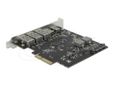 Мрежова карта Delock PCI Express x4 Card to 2 x USB Type-C™ + 3 x USB Type-A - SuperSpeed USB 10 Gbps