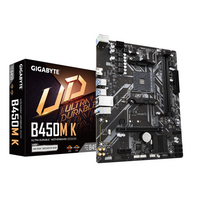 Дънна платка GIGABYTE B450M K Socket AM4