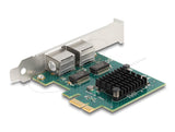 Мрежова карта Delock 2x Gigabit LAN RJ45 jack, PCI Express x1 V2.0