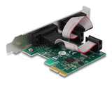 Delock PCI Express х 1 карта към 2 x сериен порт RS-232 мъжки, Low Profile