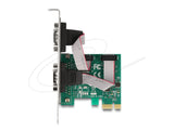 Delock PCI Express х 1 карта към 2 x сериен порт RS-232 мъжки, Low Profile