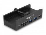 Външен USB Хъб, 3-порта, 5 Gbps, 2 x USB-A, 1 x USB-C, четец на карти с 2 слота