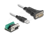 Кабел сериен Delock USB 2.0 Type-A to 1 x Serial RS-422/485 мъжко 6 pin terminal block 5V, 1m