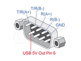 Кабел сериен Delock USB 2.0 Type-A to 1 x Serial RS-422/485 мъжко 6 pin terminal block 5V, 1m