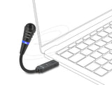 Микрофон с гъвкаво рамо Delock 66499 - USB и Mute бутон