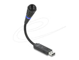Микрофон с гъвкаво рамо Delock 66499 - USB и Mute бутон