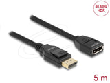 Delock Удължителен кабел DisplayPort 1.2, 4K, 60 Hz, 5 m