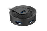 USB хъб A4tech HUB-30, 4 портов, USB 3.0, 5120 Mbit/s, Черен