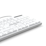 HAMA Жична клавиатура "CK-200", USB-A,USB-C, 8 мултимедийни клавиша, кирилизирана, бяла