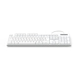 HAMA Жична клавиатура "CK-200", USB-A,USB-C, 8 мултимедийни клавиша, кирилизирана, бяла