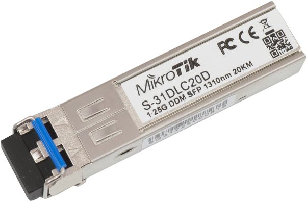 SFP модул Mikrotik S-31DLC20D, 1.25G, 20km