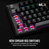 Геймърска механична клавиатура CORSAIR K70 Core RGB Corsair Linear Red Switch - Carbon Gray